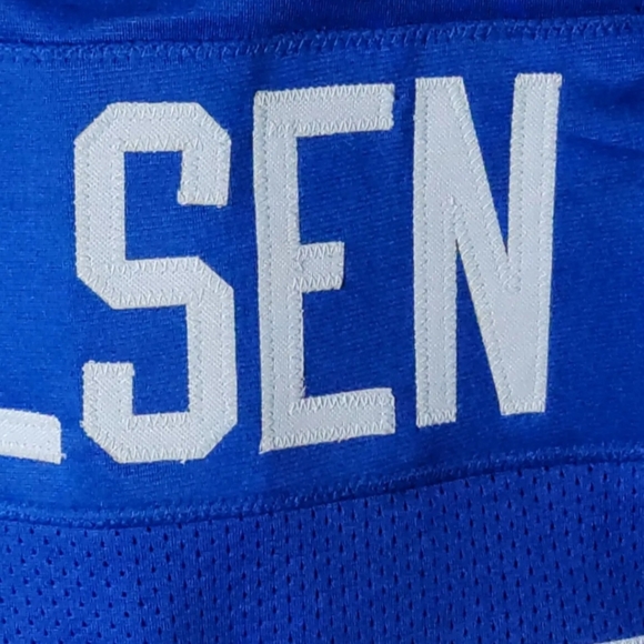 LOS ANGELES RAMS LEGEND #74 MERLIN OLSEN CUSTOM STITCHED JERSEY - Picture 4 of 8
